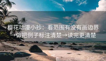 樱花动漫小抄：看范围有没有画边界→做把例子标注清楚→读完更清楚