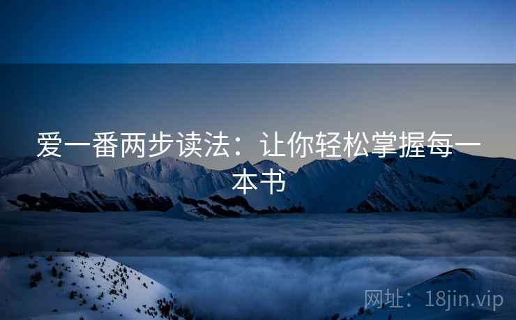 爱一番两步读法：让你轻松掌握每一本书